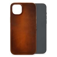 Mobilize Magsafe Compatible Premium Leather Case Apple iPhone 15 Plus Burned Cognac - thumbnail