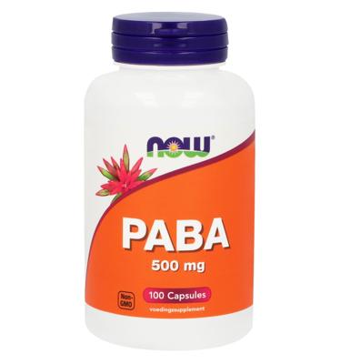 NOW PABA 500mg Capsules 100st