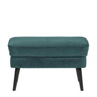 WOOOD Hocker 'Rocco' Velvet, kleur Teal - thumbnail