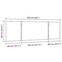 Whiteboard magnetisch inklapbaar 160x60x1,7 cm aluminium - thumbnail