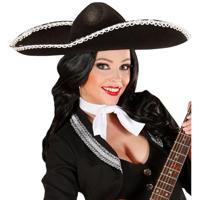 Sombrero zwart Carlo - thumbnail