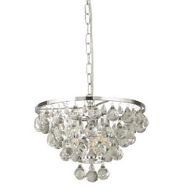 Searchlight Kristallen hanglampMichelle 65cm metaalgrijs - 9634-4CC
