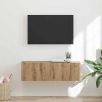 TV Wandkast Ambachtelijk eiken 60 x 31 x 29.5 cm Bewerkt hout - thumbnail