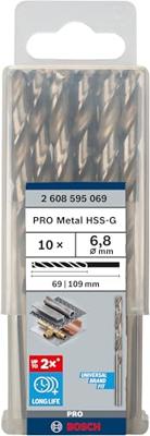 Bosch Accessoires Metaalboren HSS-G, Standard 6,8 x 69 x 109 mm 10st - 2608595069 Bosch Accessoires Metaalboren HSS-G, Standard 6,8 x 69 x 109 mm 10st - 2608595069