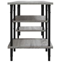 Tv-meubel 102x35x45,5 cm bewerkt hout grijs sonoma eikenkleurig - thumbnail