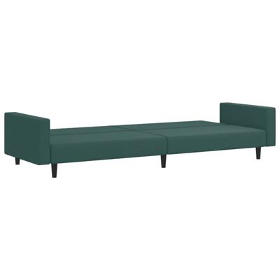 2-delige Loungeset fluweel donkergroen - thumbnail