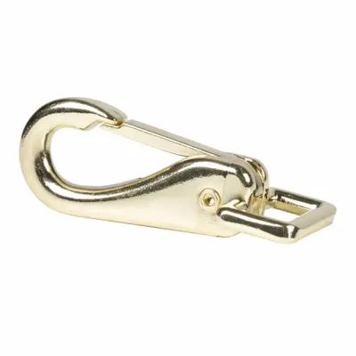 Musketon Hoofdstel knip 20mm goud