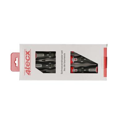 4tecx Schroevendraaier set 4 stuks gleuf 2 stuks Pozidriv