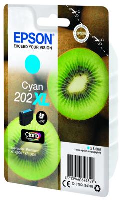 Epson 202XL 8.5ml 650pagina's Cyaan inktcartridge - [C13T02H24020]