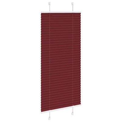 Pliss rolgordijn 60x100 cm stofbreedte 59,4 cm bordeauxrood