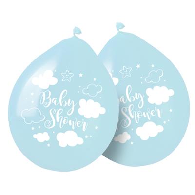 Blauwe Babyshower Jongen Ballonnen 30cm - 8 stuks