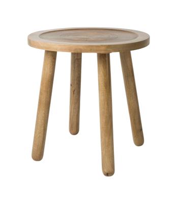 Zuiver Ronde Bijzettafel 'Dendron' Mangohout, 43cm