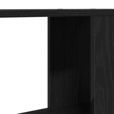Tv-meubel 60x24x32 cm spaanplaat zwart eikenkleurig