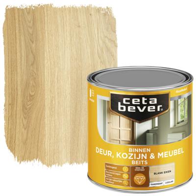 Cetabever Binnenbeits Deur Kozijn en Meubel Transparant Zijdeglans - Blank Eiken