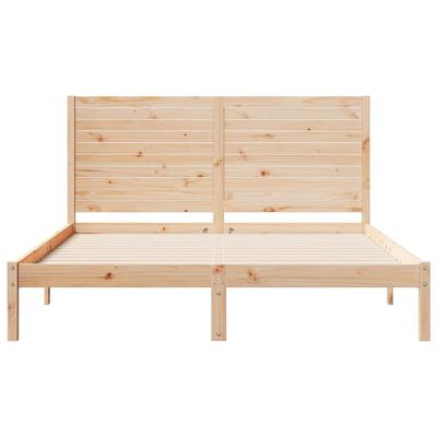 Bedframe extra lang zonder matras massief hout 160x210 cm