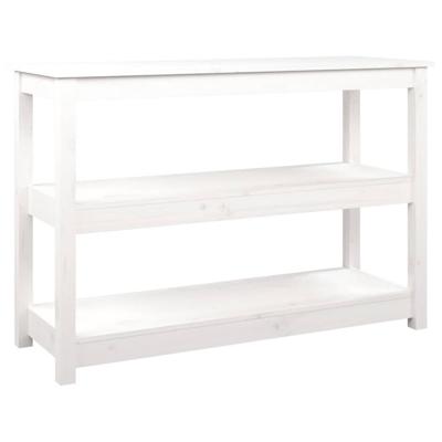 Wandtafel 110x40x74 cm massief grenenhout wit