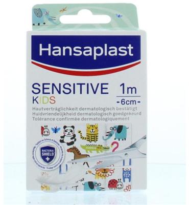 Hansaplast Sensitive kids 1m x 6cm 1 Stuks Hansaplast Sensitive kids 1m x 6cm 1 Stuks