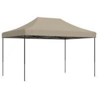 VidaXL Partytent inklapbaar pop-up 410x279x315 cm taupe - thumbnail