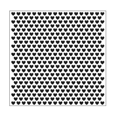 Mundart Stempel • embossing sjabloon kleine hartjes