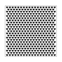 Mundart Stempel • embossing sjabloon kleine hartjes - thumbnail