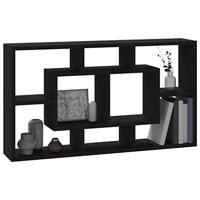 Wandschap 8 vakken zwart - thumbnail