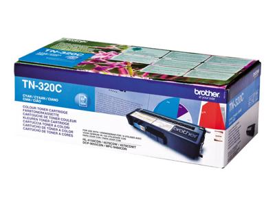 Brother toner, 1.500 pagina's, OEM TN-320C, cyaan