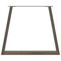 Eettafelpoten 2 st V-vormig 80x(72-73,3) cm staal naturel - thumbnail