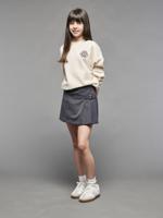 Geplooide skort voor meisjes JONEN antraciet - thumbnail