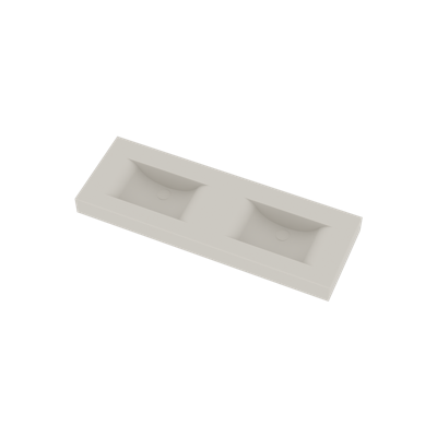 Wastafel Ideavit Solidvolo 140x48x11 cm Solid Surface Mat Wit Wastafel Ideavit Solidvolo 140x48x11 cm Solid Surface Mat Wit