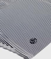 Gestreepte zwemset voor jongens PETIT BATEAU blauw - thumbnail