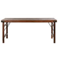 Vouwtafel Home ESPRIT Natuurlijk Gerecycleerd Hout 182 x 90 x 76 cm - thumbnail