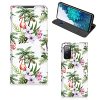 Samsung Galaxy S20 FE | Hoesje maken | Flamingo Palms - thumbnail