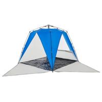VidaXL Strandtent 4-persoons waterdicht snelontgrendeling azuurblauw - thumbnail