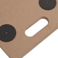 Meubelhondjes 6 st rechthoekig bewerkt hout - thumbnail