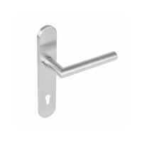 Intersteel Deurkruk Jura hoek 90° op schild profielcilindergat 92mm EN1906/4 - RVS - thumbnail