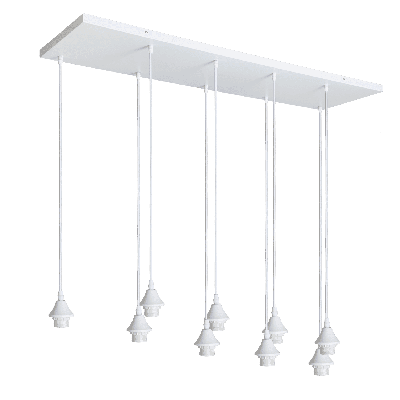 Hanglamp Vilmar 9 lichts wit Hanglamp Vilmar 9 lichts wit