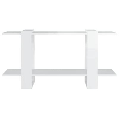 Boekenkast 100x30x51 cm bewerkt hout hoogglans wit Boekenkast 100x30x51 cm bewerkt hout hoogglans wit