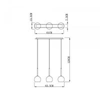 Deko Light Bunda 342115 Hanglamp LED, Halogeen G9 28 W Zilver - thumbnail