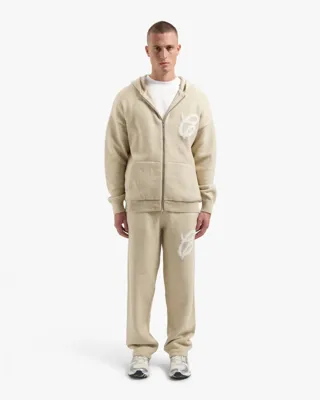 Croyez Fluffy Essence Knit Zip Hoodie Heren Beige - Maat XS - Kleur: Beige | Soccerfanshop Croyez Fluffy Essence Knit Zip Hoodie Heren Beige - Maat XS - Kleur: Beige | Soccerfanshop