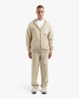 Croyez Fluffy Essence Knit Zip Hoodie Heren Beige - Maat XS - Kleur: Beige | Soccerfanshop - thumbnail