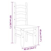 3-delige Eethoek Panama massief grenenhout wit - thumbnail