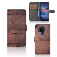 Nokia 5.4 | Book Style Case | Old Wood - thumbnail