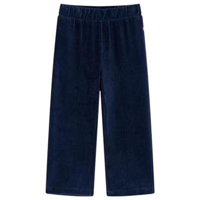 Kinderbroek 116 ribfluweel marineblauw