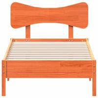Bedframe zonder matras massief grenenhout wasbruin 90x200 cm - thumbnail