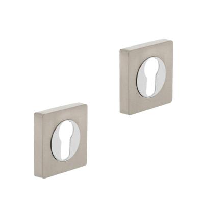 Intersteel Cilinderrozet rond chroom/nikkel mat