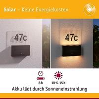 Paulmann 94725 Neda IP44 2200K Huisnummerlamp op zonne-energie Energielabel: G (A - G) 1 W Antraciet - thumbnail