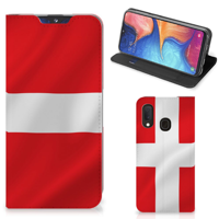 Samsung Galaxy A20e Standcase Denemarken - thumbnail