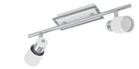 Eglo LedspotDavida 2-lichts metaalgrijs met wit - 92085 - thumbnail