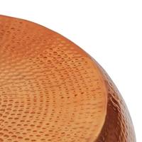 Salontafel gehamerd aluminium zilverkleurig - thumbnail