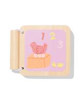 HEMA Boekje 8.5x1.5cm hout - thumbnail